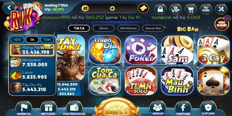 Game bài 3d rikvip: Sảnh game bài đắt khách nhất hiện nay